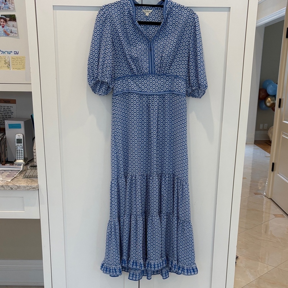 Max Studio Size Medium Blue Patterned Women's Dre… - image 2